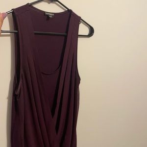 Express tank top, dark purple size medium